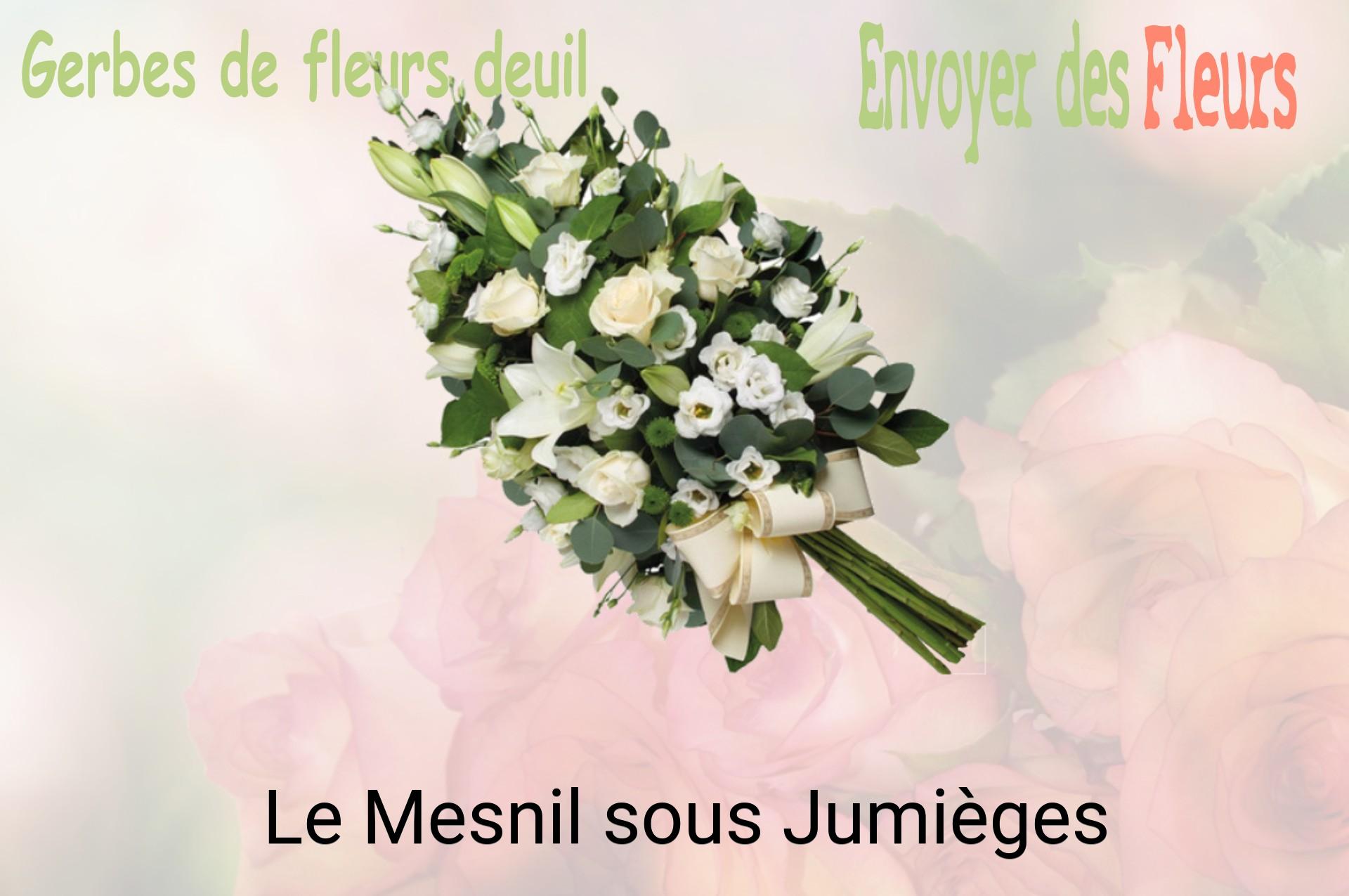 Gerbe de fleurs de deuil livrée à Le Mesnil-sous-Jumièges