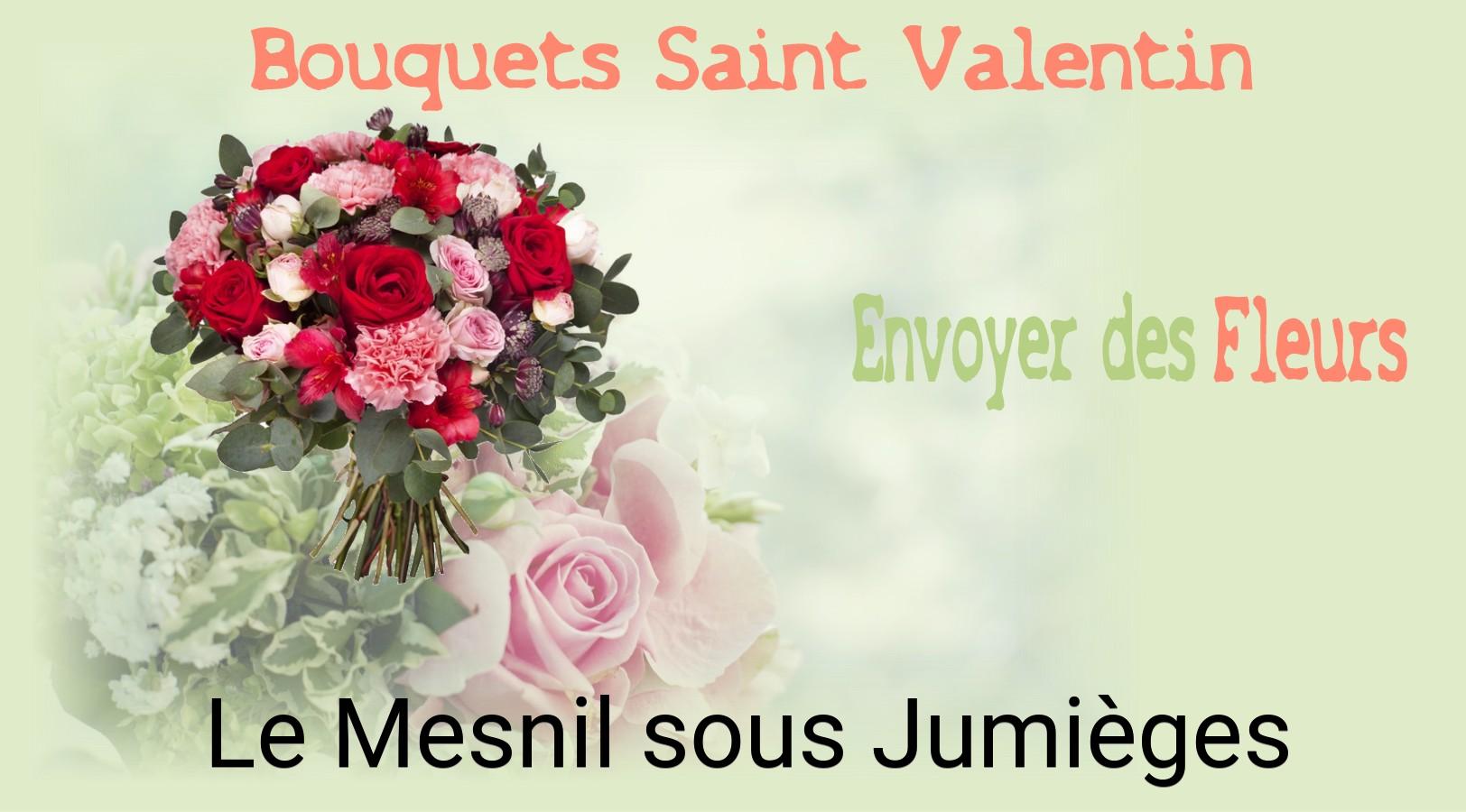 Roses de Saint-Valentin livrées à Le Mesnil-sous-Jumièges
